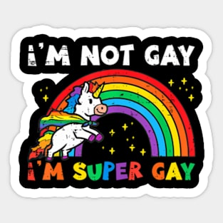 Gay Unicorn Pride Flag Lgbt Women Men Girls Sticker